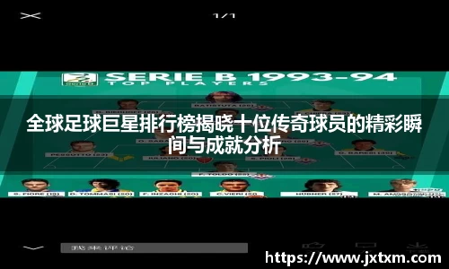 全球足球巨星排行榜揭晓十位传奇球员的精彩瞬间与成就分析